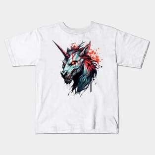 Creepy Unicorn Kids T-Shirt